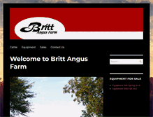 Tablet Screenshot of brittangus.com